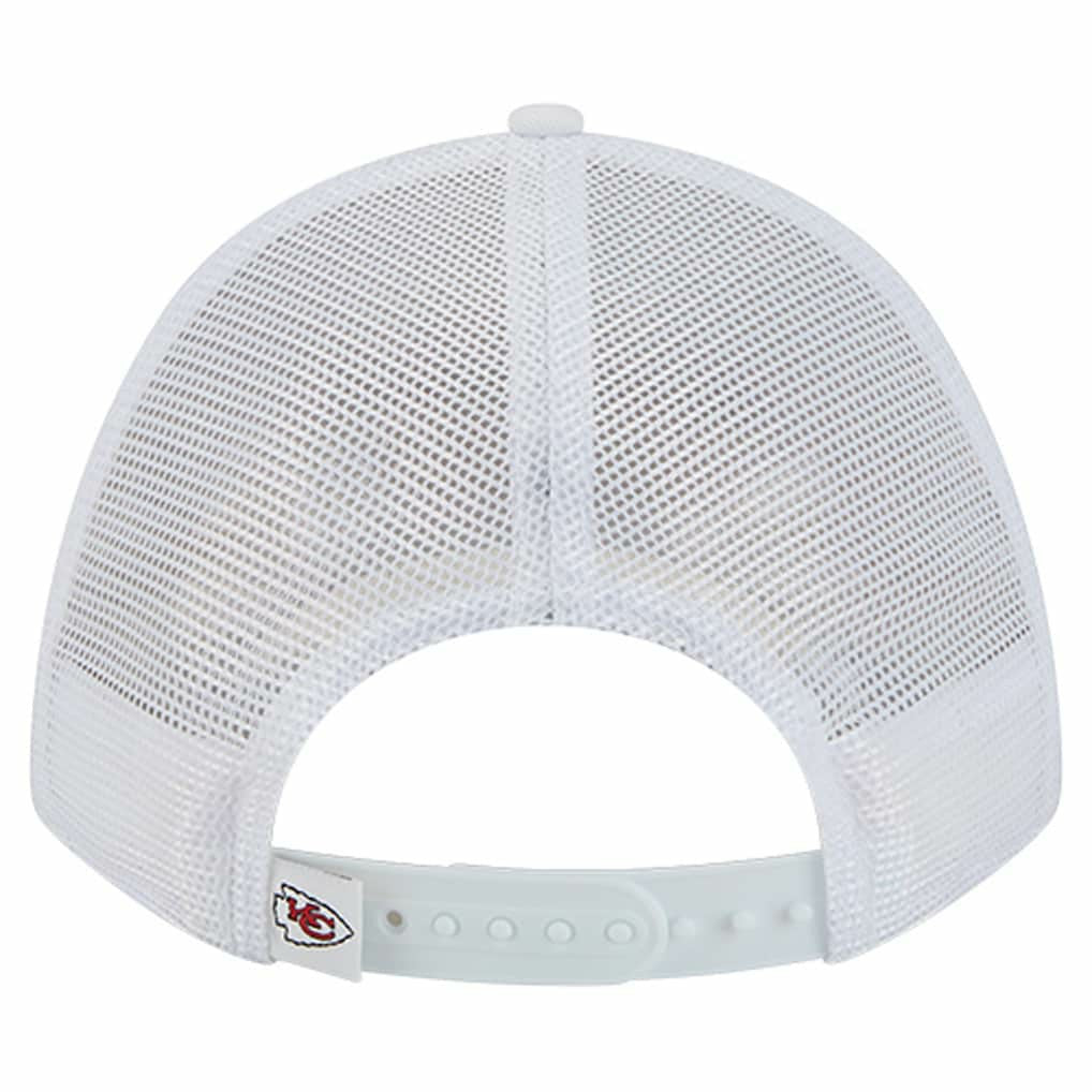 Kansas City Chiefs New Era NFL 9FORTY A-Frame M-Crown Adjustable Trucker Hat - White - NFL