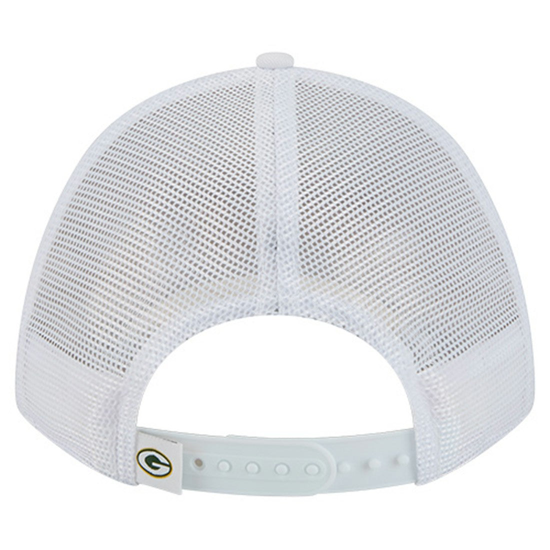 Green Bay Packers New Era NFL 9FORTY A-Frame M-Crown Adjustable Trucker Hat - White - NFL