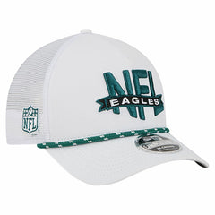 Philadelphia Eagles New Era NFL 9FORTY A-Frame M-Crown Adjustable Trucker Hat - White - NFL