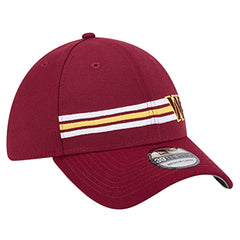 Washington Commanders New Era Stripes 39THIRTY Flex Hat - Burgundy - NFL