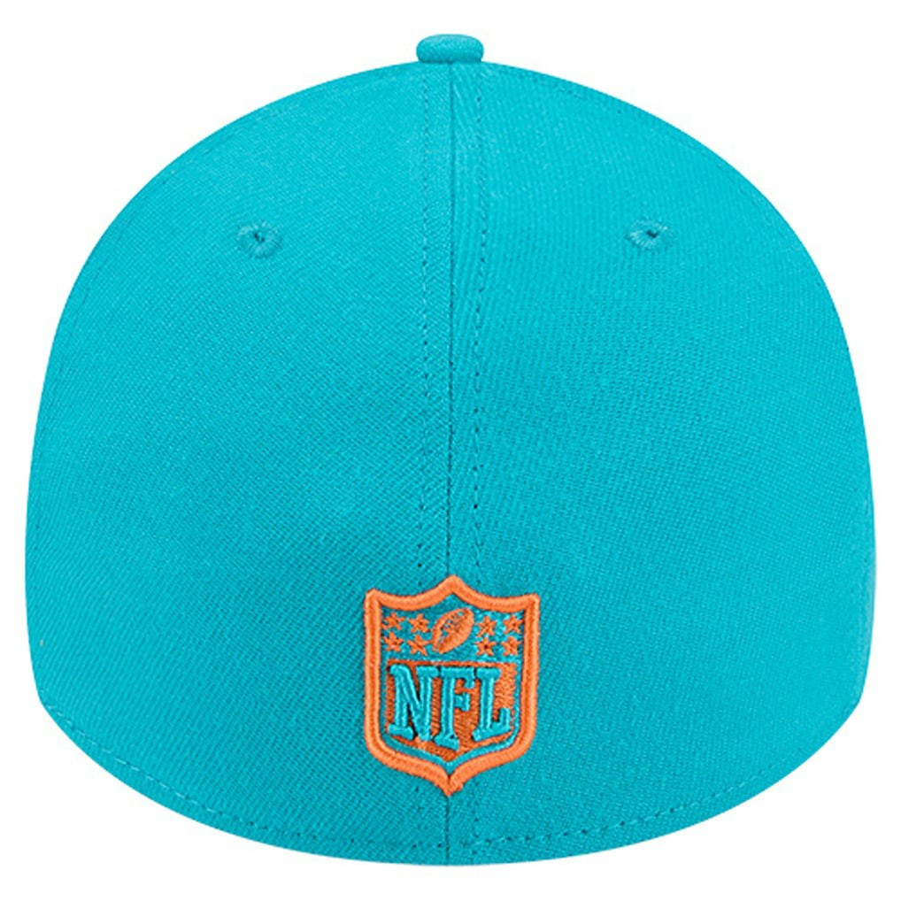 Miami Dolphins New Era Stripes 39THIRTY Flex Hat - Aqua - NFL