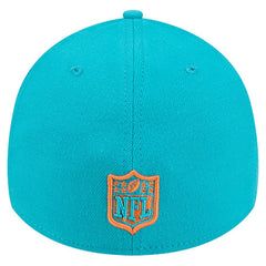 Miami Dolphins New Era Stripes 39THIRTY Flex Hat - Aqua - NFL