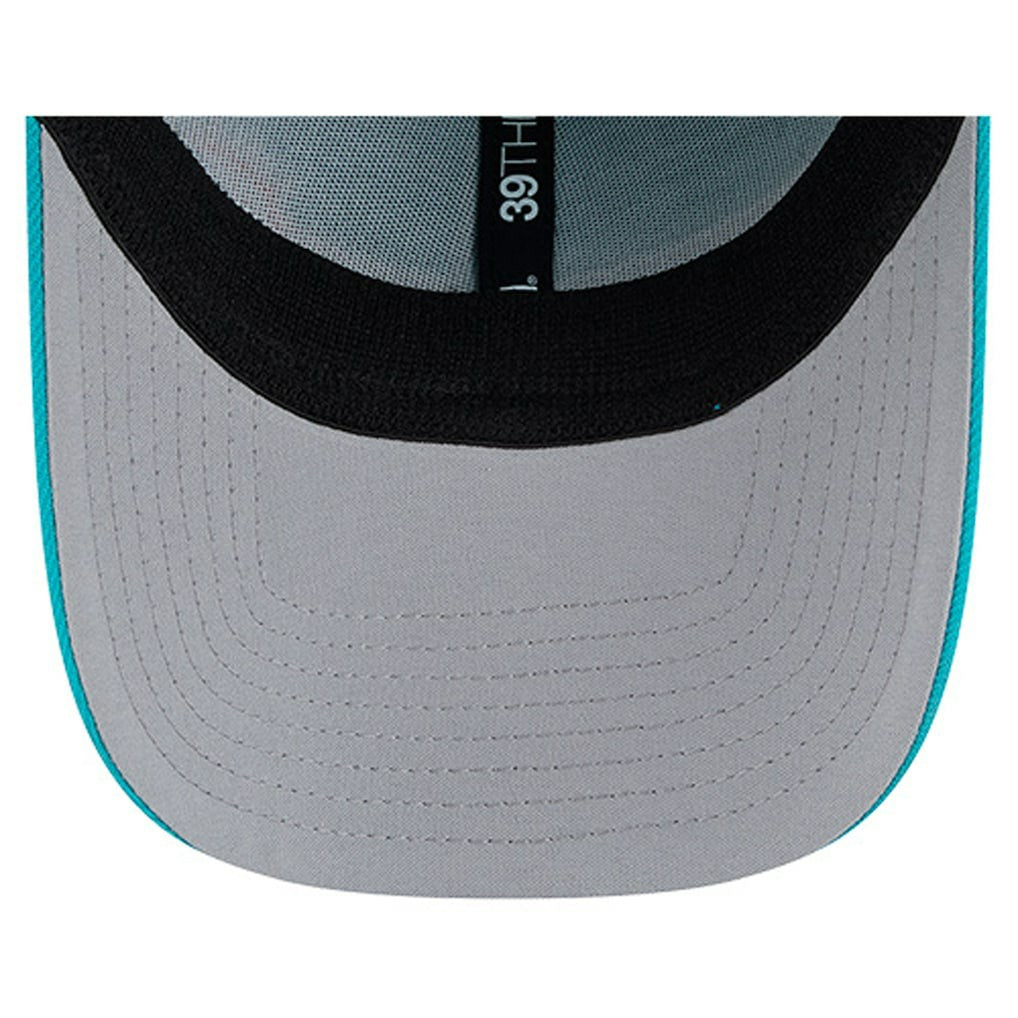 Miami Dolphins New Era Stripes 39THIRTY Flex Hat - Aqua - NFL
