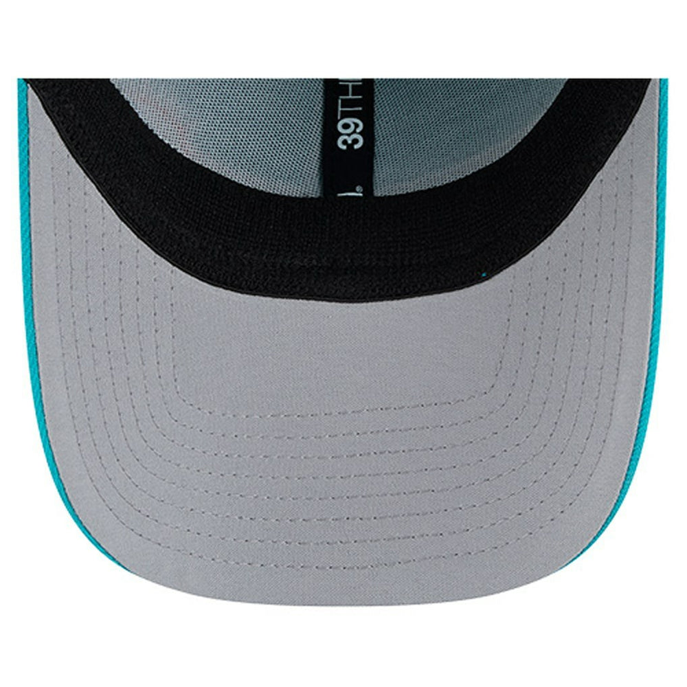 Miami Dolphins New Era Stripes 39THIRTY Flex Hat - Aqua - NFL