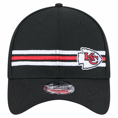 Kansas City Chiefs New Era Stripes 39THIRTY Flex Hat - Black - NFL