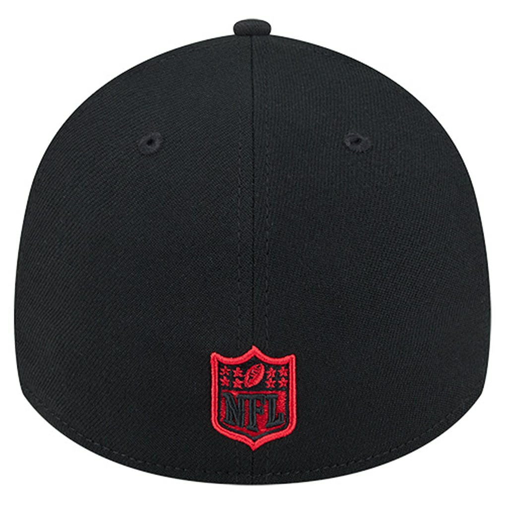 Kansas City Chiefs New Era Stripes 39THIRTY Flex Hat - Black - NFL