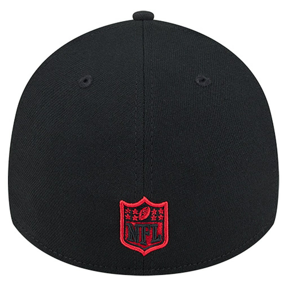 Kansas City Chiefs New Era Stripes 39THIRTY Flex Hat - Black - NFL