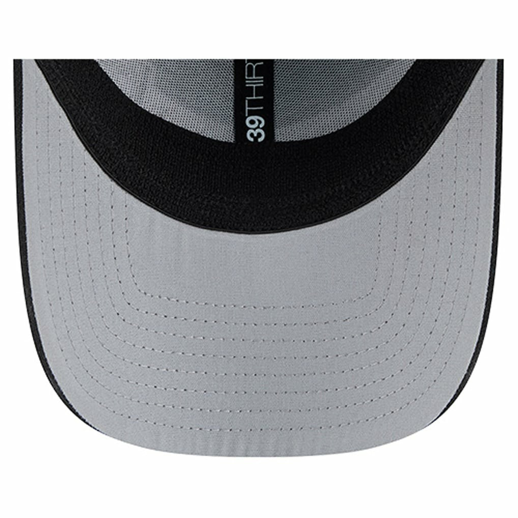 Las Vegas Raiders New Era Stripes 39THIRTY Flex Hat - Black - NFL
