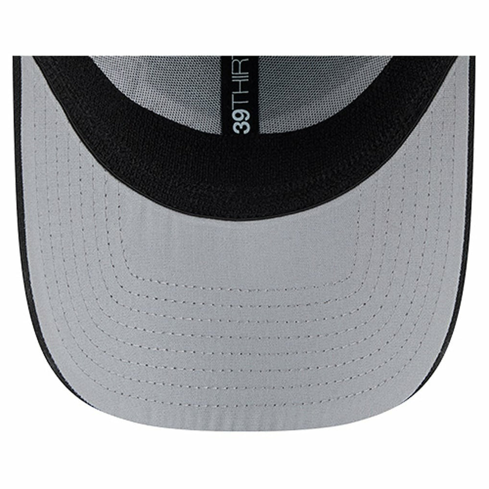 Las Vegas Raiders New Era Stripes 39THIRTY Flex Hat - Black - NFL