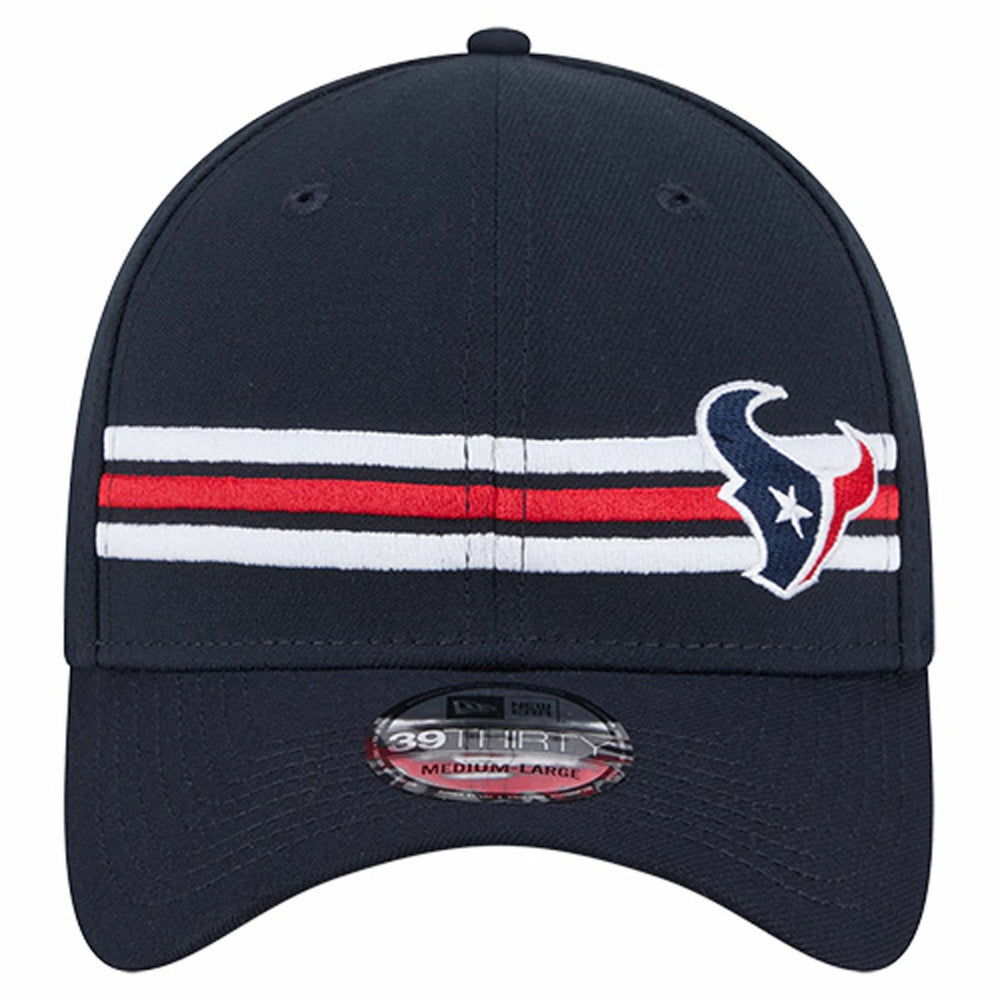 Houston Texans New Era Stripes 39THIRTY Flex Hat - Navy - NFL