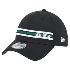 New York Jets New Era Stripes 39THIRTY Flex Hat - Black - NFL