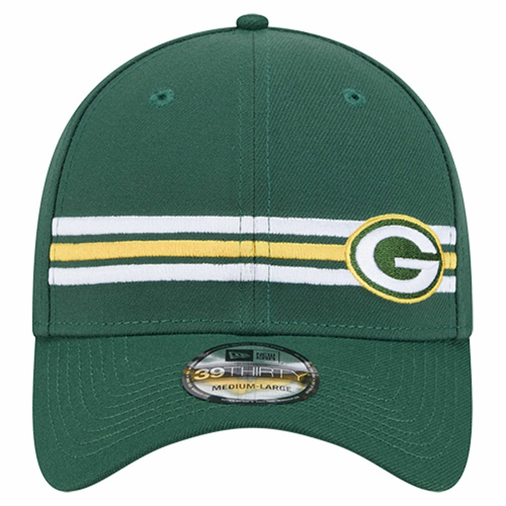 Green Bay Packers New Era Stripes 39THIRTY Flex Hat - Green - NFL