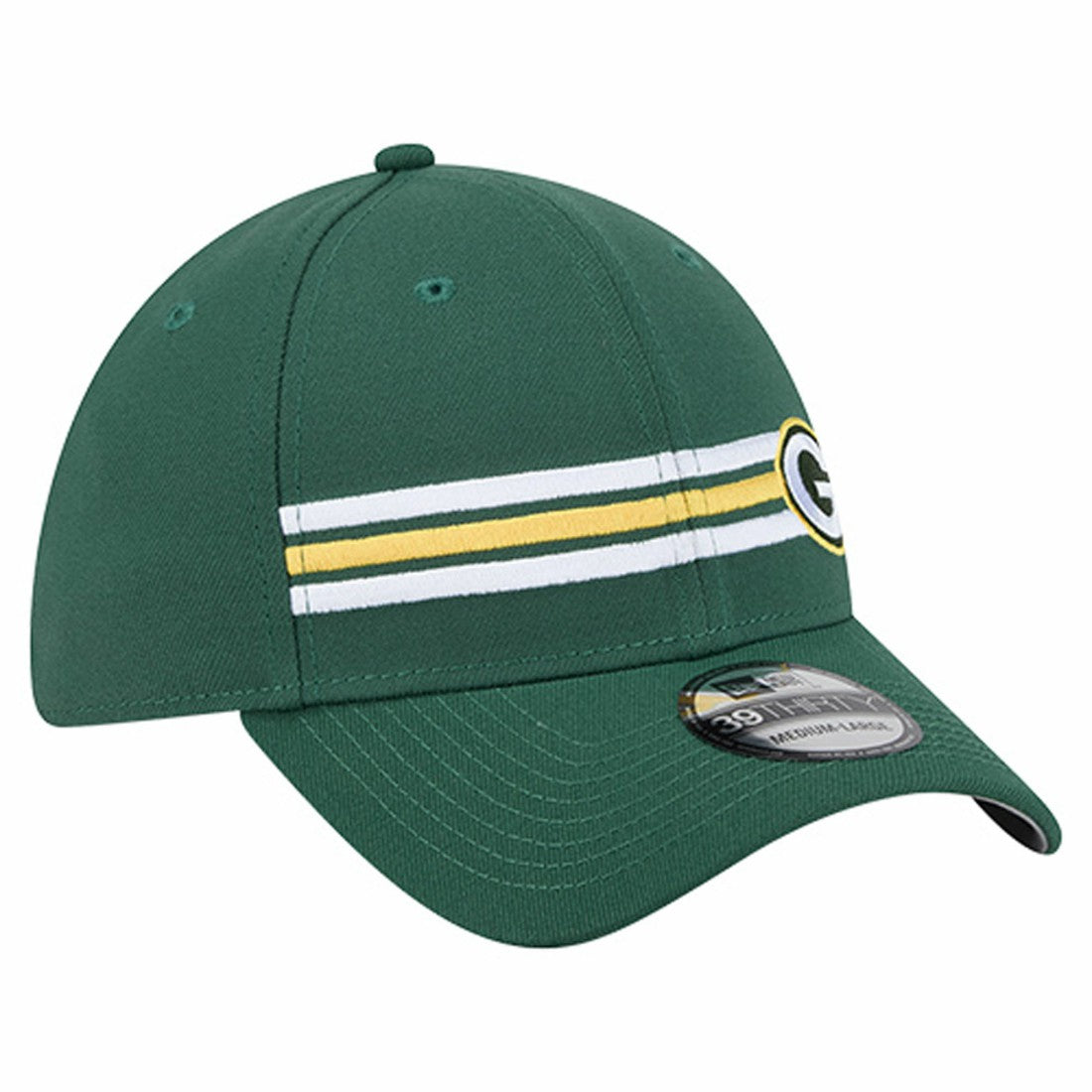 Green Bay Packers New Era Stripes 39THIRTY Flex Hat - Green - NFL