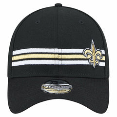 New Orleans Saints New Era Stripes 39THIRTY Flex Hat - Black - NFL