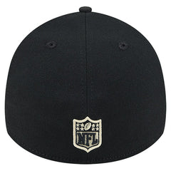 New Orleans Saints New Era Stripes 39THIRTY Flex Hat - Black - NFL