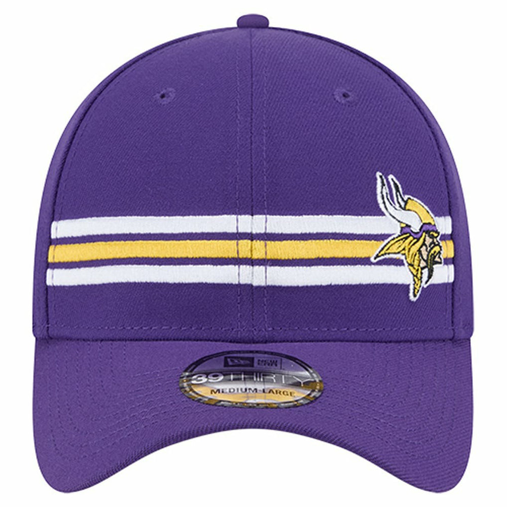 Minnesota Vikings New Era Stripes 39THIRTY Flex Hat - Purple - NFL