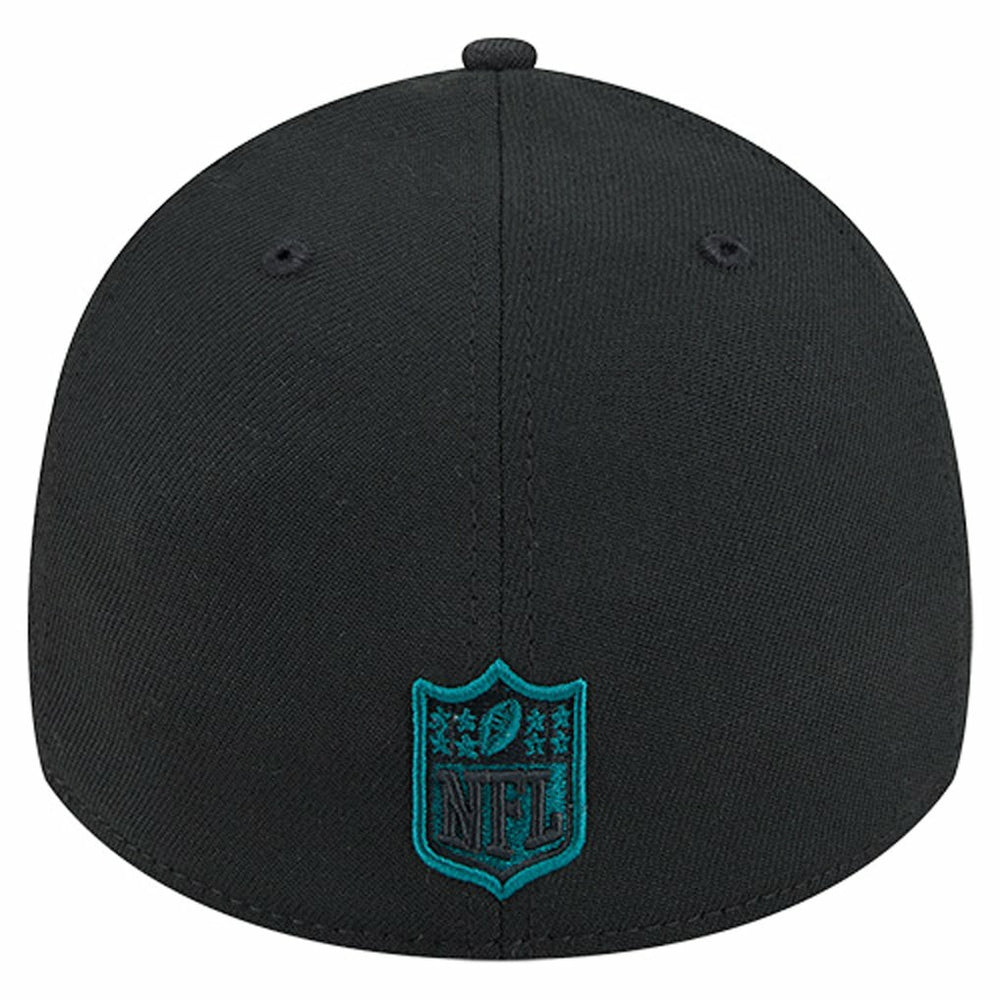 Philadelphia Eagles New Era Stripes 39THIRTY Flex Hat - Black - NFL
