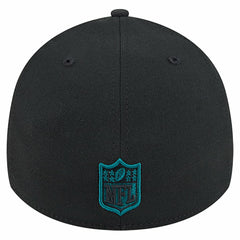 Philadelphia Eagles New Era Stripes 39THIRTY Flex Hat - Black - NFL