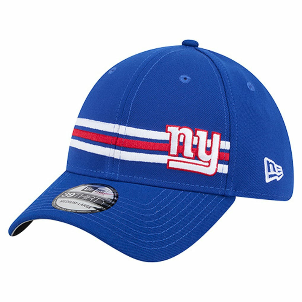 New York Giants New Era Stripes 39THIRTY Flex Hat - Royal - NFL