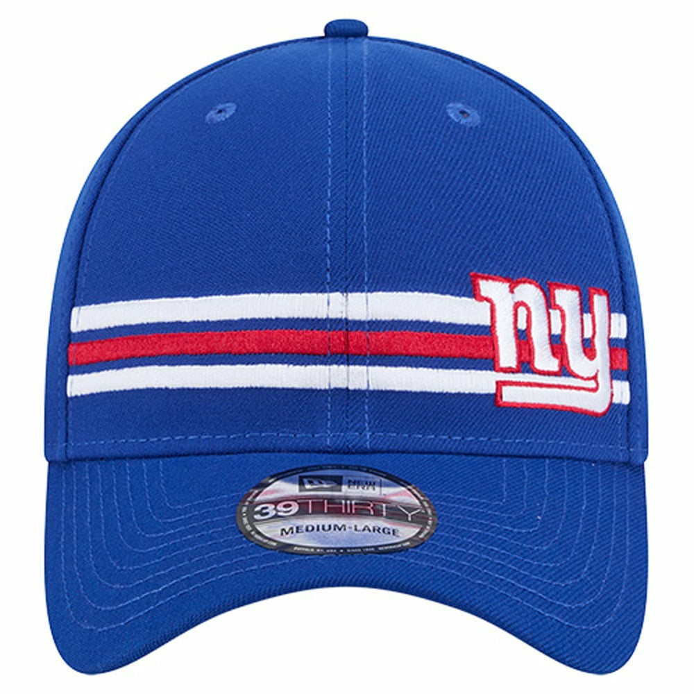 New York Giants New Era Stripes 39THIRTY Flex Hat - Royal - NFL