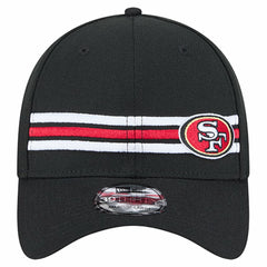 San Francisco 49ers New Era Stripes 39THIRTY Flex Hat - Black - NFL
