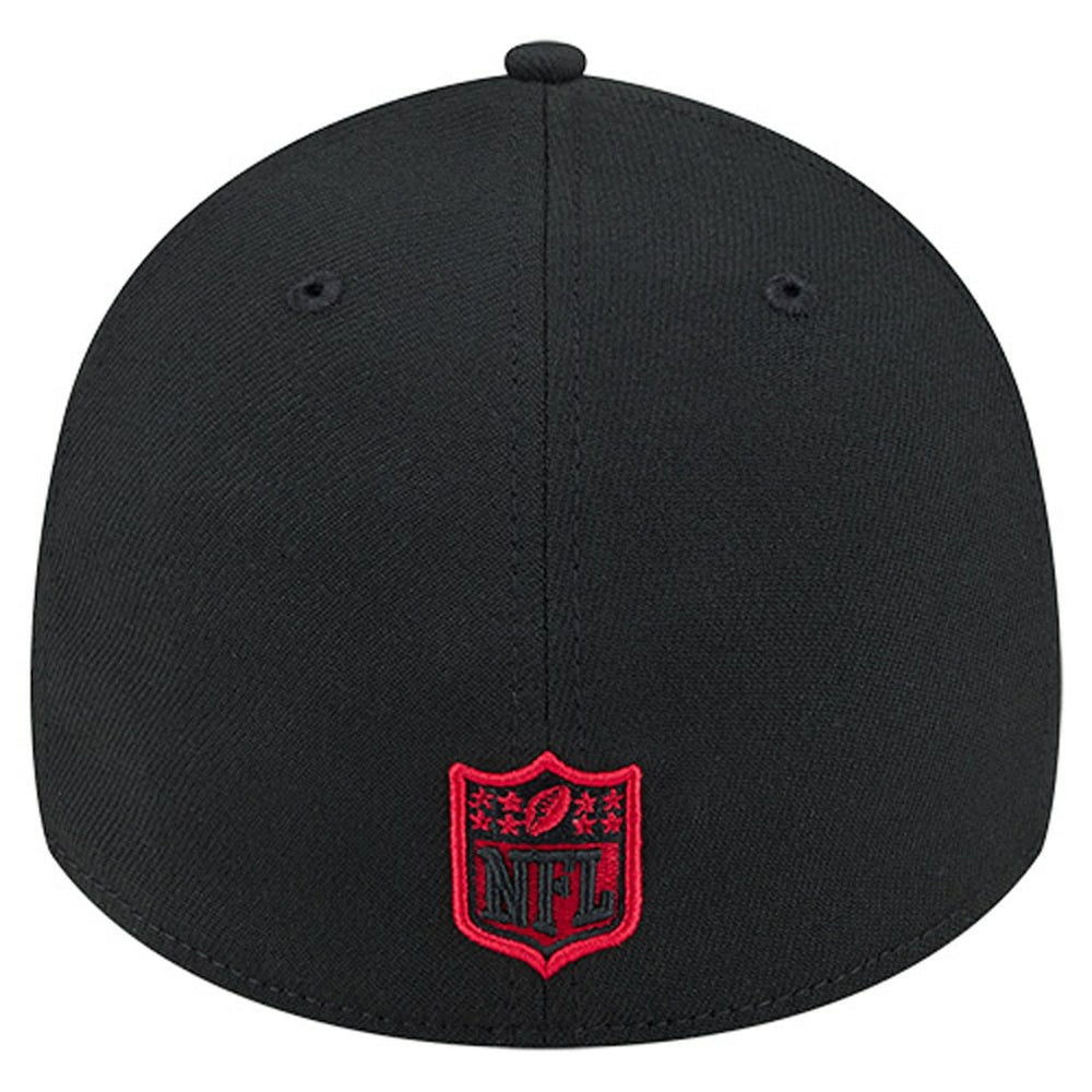 San Francisco 49ers New Era Stripes 39THIRTY Flex Hat - Black - NFL
