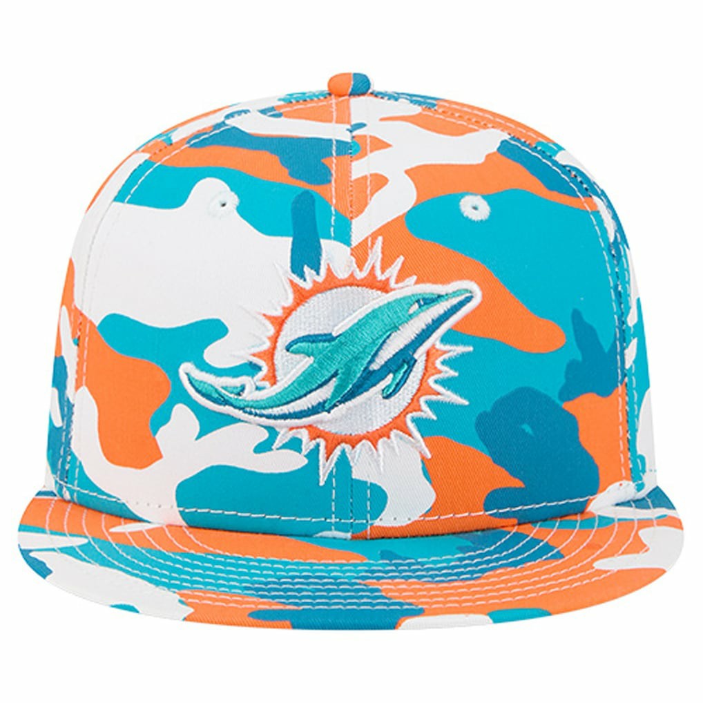Miami Dolphins New Era 59FIFTY Fitted Hat - Orange/Aqua - NFL