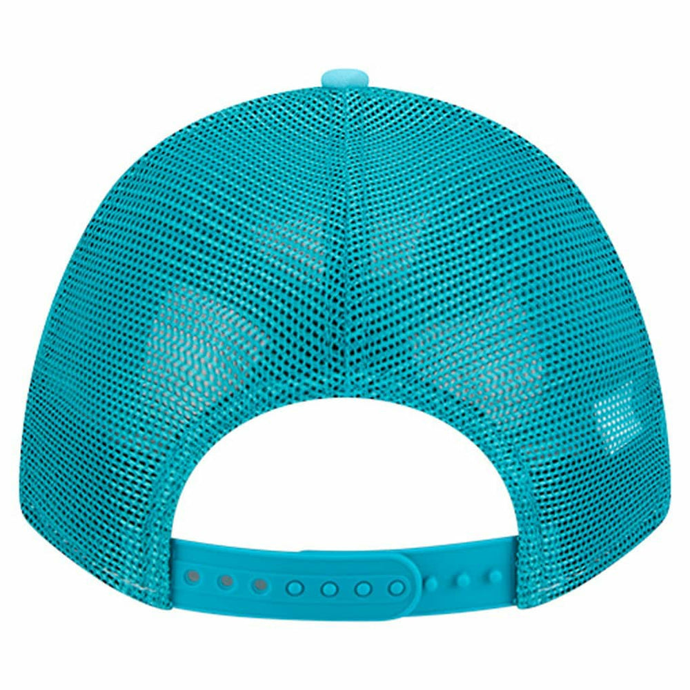 Miami Dolphins New Era Gas Station 9FORTY A-Frame M-Crown Adjustable Trucker Hat - Aqua - NFL