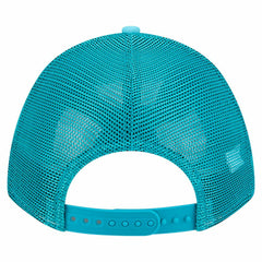 Miami Dolphins New Era Gas Station 9FORTY A-Frame M-Crown Adjustable Trucker Hat - Aqua - NFL