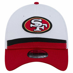 San Francisco 49ers New Era Dashmark Rays 39THIRTY Flex Hat - White/Scarlet - NFL