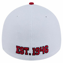 San Francisco 49ers New Era Dashmark Rays 39THIRTY Flex Hat - White/Scarlet - NFL