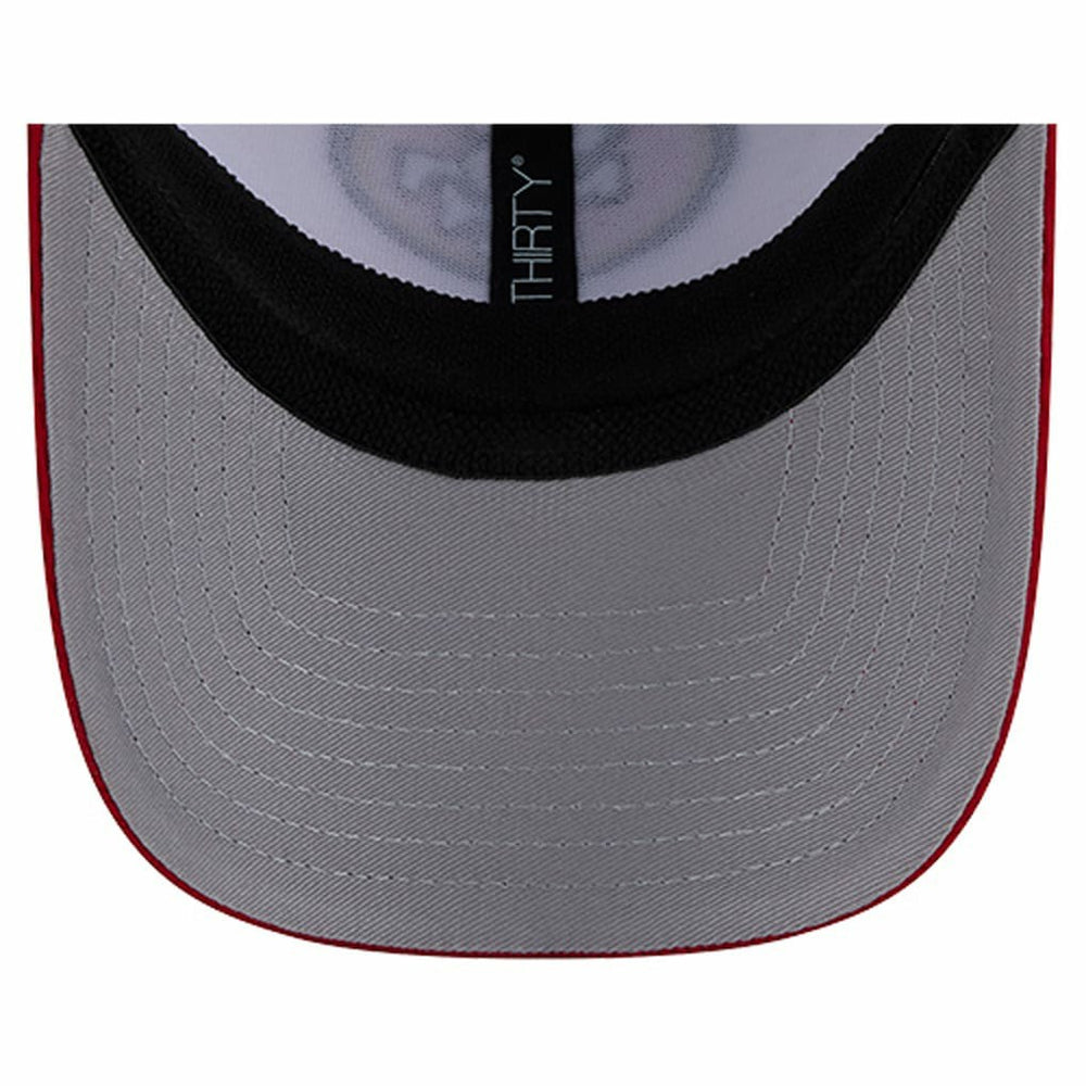 San Francisco 49ers New Era Dashmark Rays 39THIRTY Flex Hat - White/Scarlet - NFL
