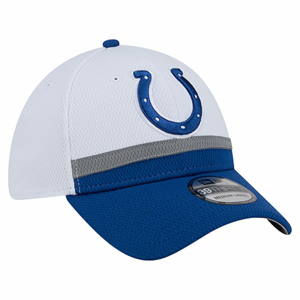 Indianapolis Colts New Era Dashmark Rays 39THIRTY Flex Hat - White/Royal - NFL