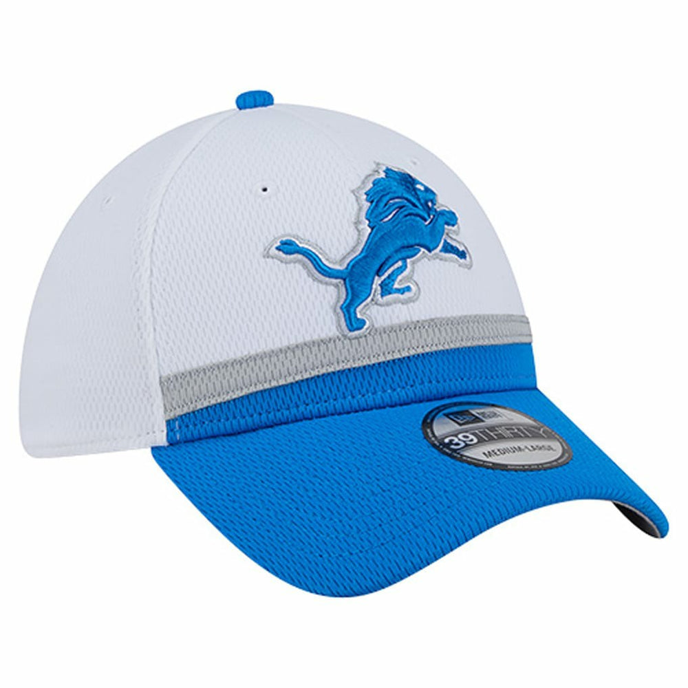 Detroit Lions New Era Dashmark Rays 39THIRTY Flex Hat - White/Blue - NFL