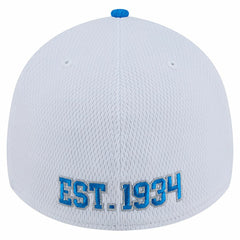 Detroit Lions New Era Dashmark Rays 39THIRTY Flex Hat - White/Blue - NFL
