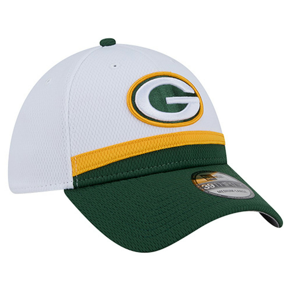 Green Bay Packers New Era Dashmark Rays 39THIRTY Flex Hat - White/Green - NFL