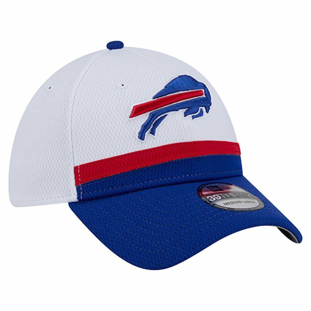 Buffalo Bills New Era Dashmark Rays 39THIRTY Flex Hat - White/Royal - NFL