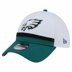 Philadelphia Eagles New Era Dashmark Rays 39THIRTY Flex Hat - White/Midnight Green - NFL