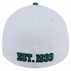 Philadelphia Eagles New Era Dashmark Rays 39THIRTY Flex Hat - White/Midnight Green - NFL