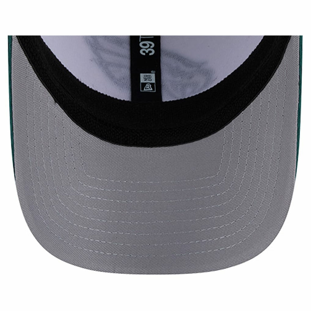 Philadelphia Eagles New Era Dashmark Rays 39THIRTY Flex Hat - White/Midnight Green - NFL