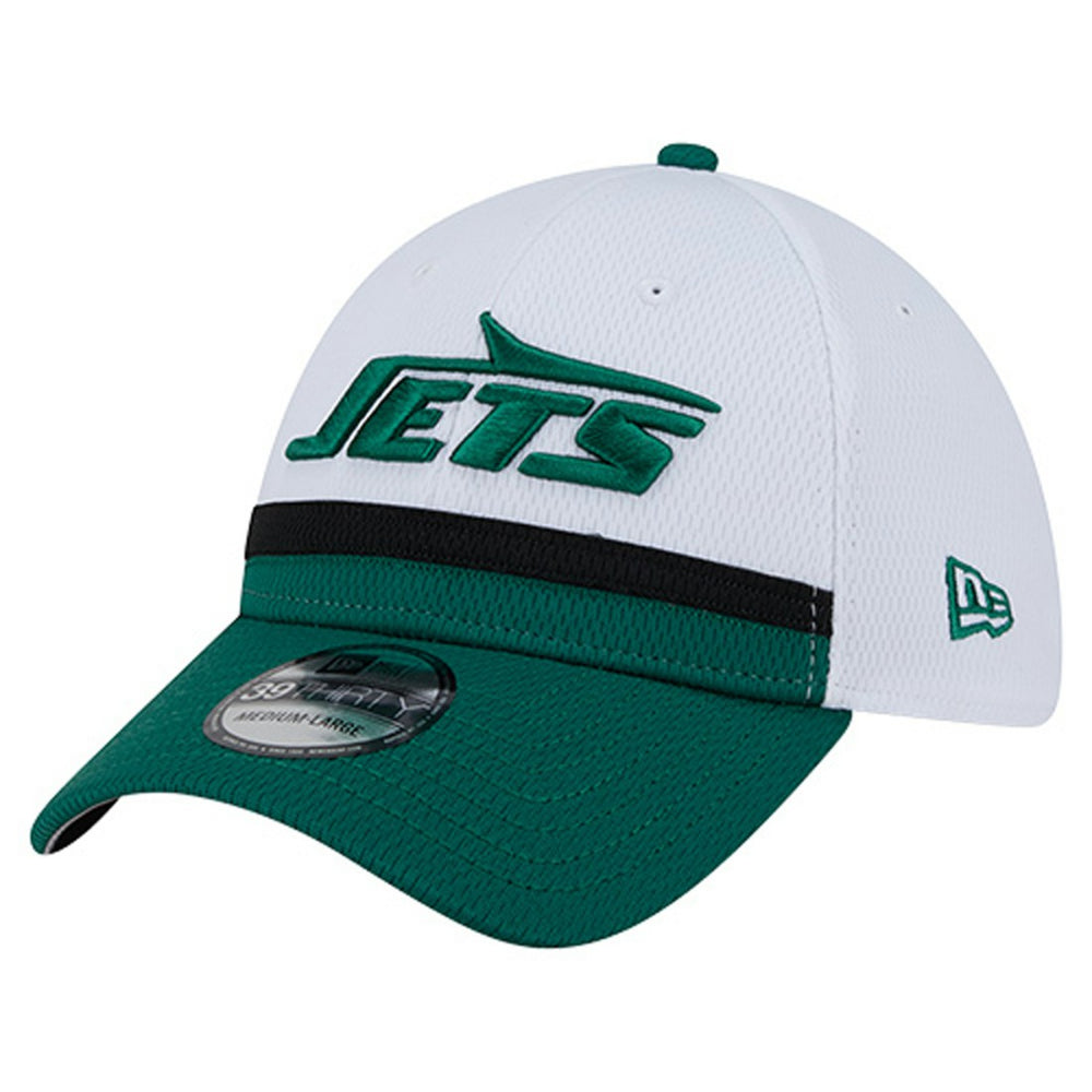 New York Jets New Era Dashmark Rays 39THIRTY Flex Hat - White/Green - NFL