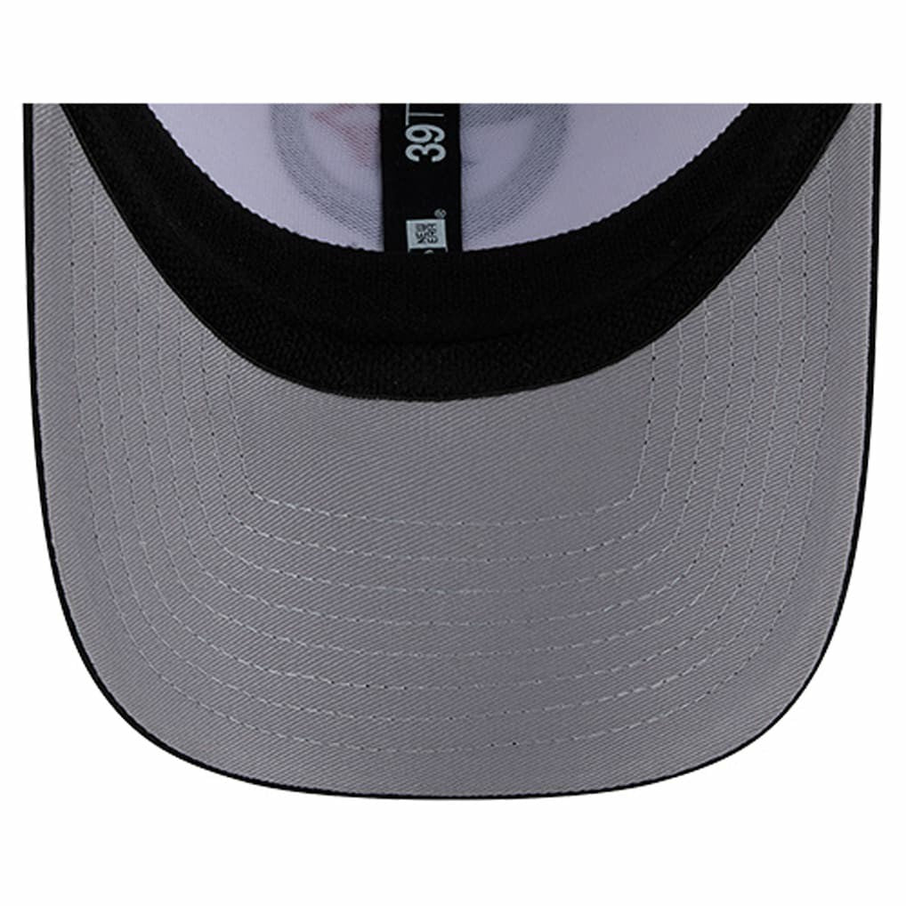 Pittsburgh Steelers New Era Dashmark Rays 39THIRTY Flex Hat - White/Black - NFL