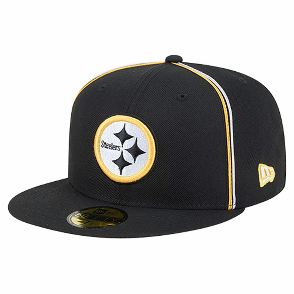 Pittsburgh Steelers New Era Soutache 59FIFTY Fitted Hat - Black - NFL