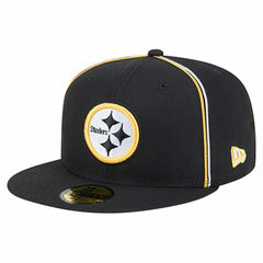 Pittsburgh Steelers New Era Soutache 59FIFTY Fitted Hat - Black - NFL