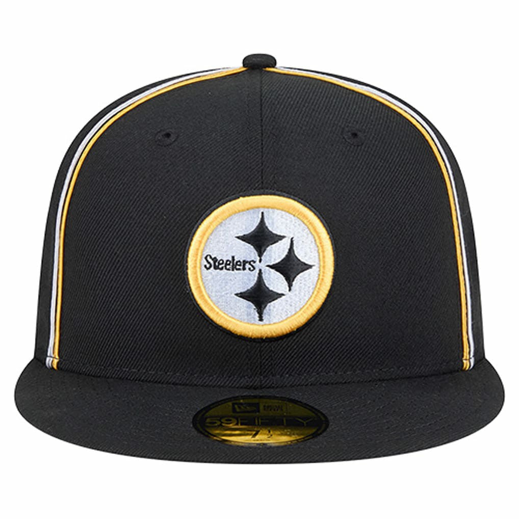 Pittsburgh Steelers New Era Soutache 59FIFTY Fitted Hat - Black - NFL