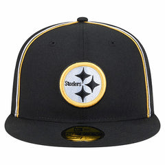 Pittsburgh Steelers New Era Soutache 59FIFTY Fitted Hat - Black - NFL