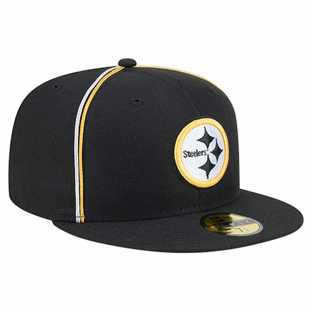 Pittsburgh Steelers New Era Soutache 59FIFTY Fitted Hat - Black - NFL