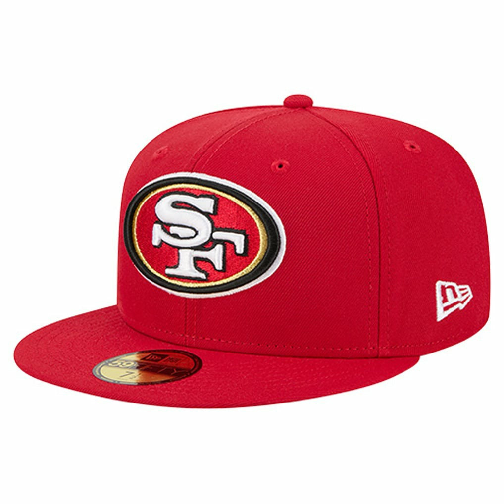 San Francisco 49ers New Era Group Chat 59FIFTY Fitted Hat - Scarlet - NFL