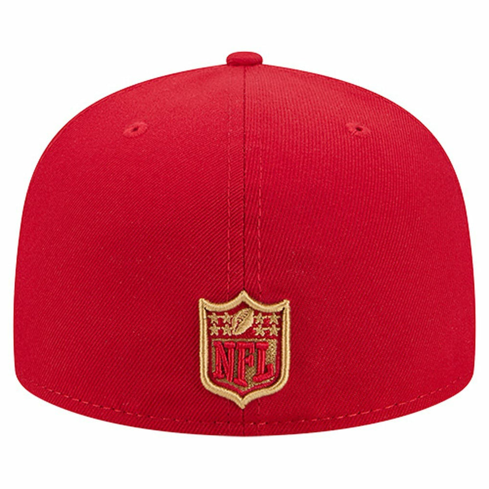 San Francisco 49ers New Era Group Chat 59FIFTY Fitted Hat - Scarlet - NFL