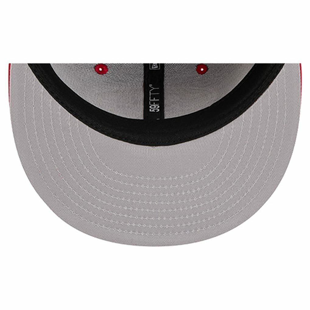 San Francisco 49ers New Era Group Chat 59FIFTY Fitted Hat - Scarlet - NFL